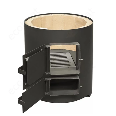 Kép 5/10 - MSS FM INOX 120 fatüzelésű acél vízmelegítő - 120 literes rozsdamentes tartállyal / 7,5 kW-os tűztérrel