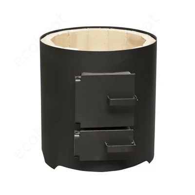 Kép 4/10 - MSS FM INOX 120 fatüzelésű acél vízmelegítő - 120 literes rozsdamentes tartállyal / 7,5 kW-os tűztérrel