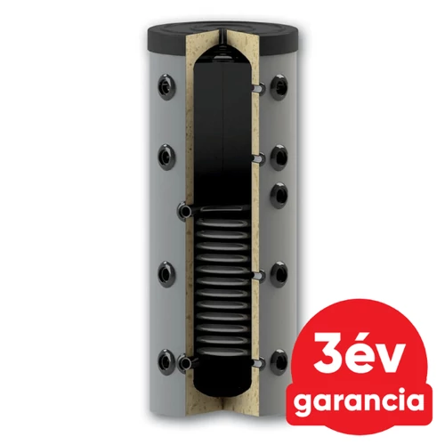 Sunsystem PS1 150 fűtési puffer tartály 1 db hőcserélővel, szigeteléssel (142 liter)