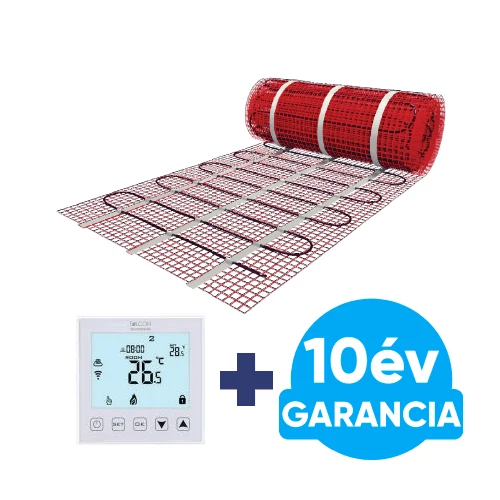 Wentorex U-HEAT Mat elektromos fűtőszőnyeg 1 m2 / 150 Watt + digitális WiFi termosztát / padlófűtés szett