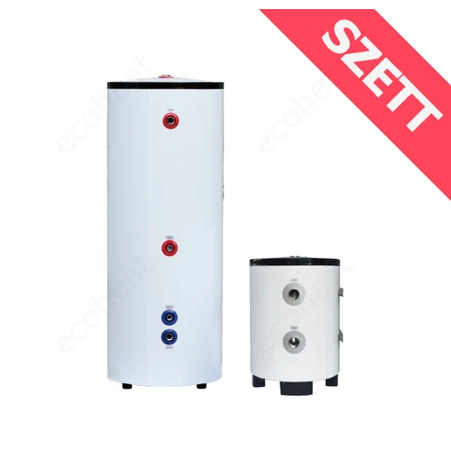 FALCON HPB 50 INOX hűtési-fűtési puffer tartály és HPHV S 200 INOX indirekt HMV tartály megnövelt hőcserélővel