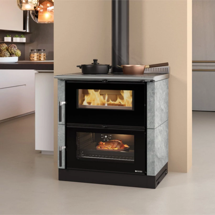 La Nordica VERONA XXL PETRA fatüzelésű tűzhely (7 kW)