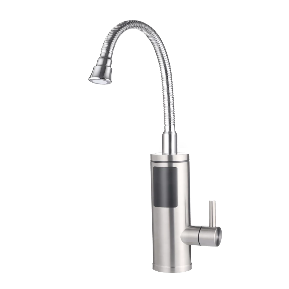 Wentorex RUBINETTO 33 INOX rozsdamentes, átfolyós elektromos vízmelegítő csaptelep (3,3 kW / flexibilis / inox)