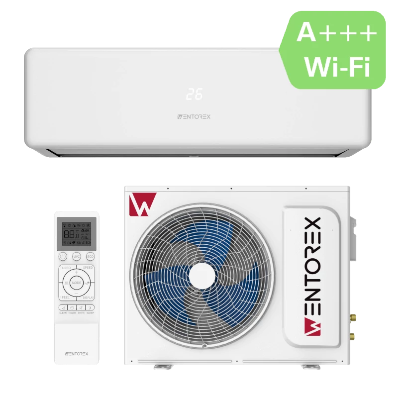 WENTOREX Colorado 12 WiFi oldalfali split hűtő-fűtő klíma csepptálca fűtéssel, tartó konzollal (R32 - 3,5 kW)