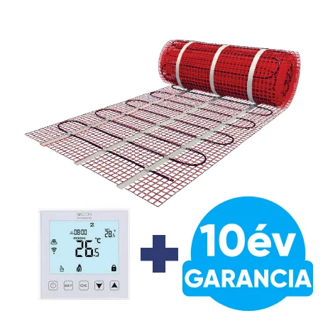 Wentorex U-HEAT Mat elektromos fűtőszőnyeg 1 m2 / 150 Watt + digitális WiFi termosztát / padlófűtés szett