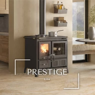 La Nordica GARDENIA 5.0 - STEEL fatüzelésű tűzhely (9,5 kW)