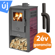 BLIST KONZUL LM acél lemez fatüzelésű kályha szett 1. (7-9 kW kályha és 3 db-os alap füstcső készlet)