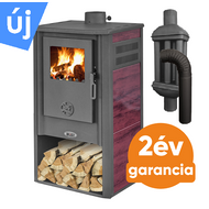 BLIST KONZUL LM acél lemez fatüzelésű kályha szett 2. (7-9 kW kályha és 3 db-os hőfokozó füstcső készlet)