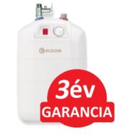 ELDOM 10 literes elektromos vízmelegítő - pult alá telepíthető felső kifolyású (B energia osztály / 2 kW)