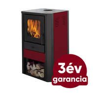 FALCON COMODO Central W27 vízteres fatüzelésű kályha (27 kW - bordó)