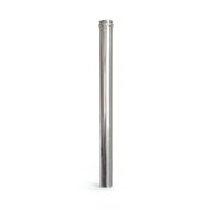 80 x 1000 mm rozsdamentes pellet kályha füstcső - fémszínű