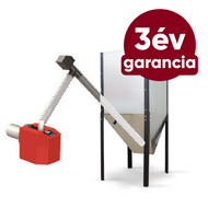 BURNIT Pell BIO 20 kW agri pellet égőfej emelt levegő nyomású tisztítással és pellet tartállyal