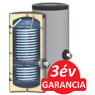 SUNSYSTEM SWP 2N 300 indirekt használati meleg víz tartály hőszivattyúhoz (300 liter) - 2 hőcserélővel