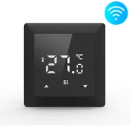 FALCON WiFi Control PRO Black digitális szobatermosztát központi fűtéshez (3A - fekete) (iOS / Android)