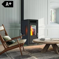 BABA'S Stove ECO Plus FAN 8 fa- és pellet tüzelésű, hibrid kályha ventilátorral (4-8 kW - acéllemez)