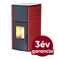 WENTOREX Garlate PS-H 13 vízteres pellet kályha (13 kW / bordó)