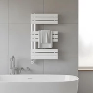 WENTOREX Asymmetric Electric 400 Watt elektromos törölközőszárító radiátor (fehér - 500 mm)