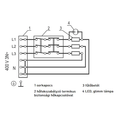 Kép 8/9 - ELDOM BCE - EWH 500 padlón álló elektromos vízmelegítő (491 liter / 6 kW / 800 mm Ø)