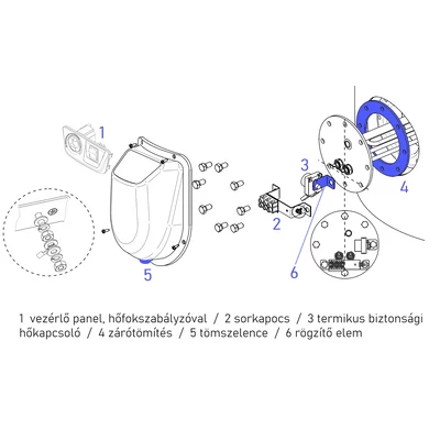 Kép 5/7 - ELDOM BCE - EWH 150 padlón álló elektromos vízmelegítő (147 liter / 3 kW / 600 mm Ø)