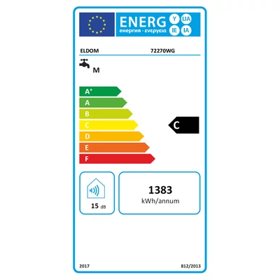 Kép 3/3 - ELDOM Style 100 literes zománcozott elektromos vízmelegítő (2 kW - 435 mm Ø)