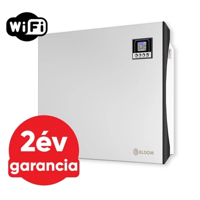 Kép 1/8 - ELDOM Galant 10 WiFi elektromos fűtőpanel programozható vezérléssel (1000 Watt - iOS és Android)