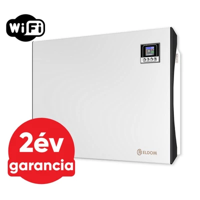 Kép 1/9 - ELDOM Galant 15 WiFi elektromos fűtőpanel programozható vezérléssel (1500 Watt - iOS és Android)