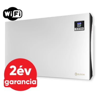 Kép 1/10 - ELDOM Galant 20 WiFi elektromos fűtőpanel programozható vezérléssel (2000 Watt - iOS és Android)