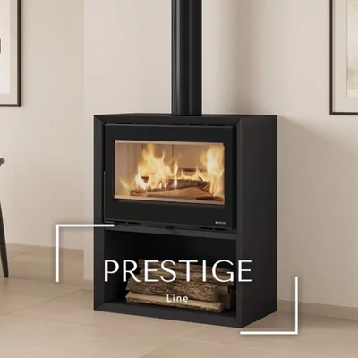 Kép 1/4 - La Nordica DANTE CON PORTALEGNA öntöttvas fatüzelésű kályha (8,8 kW)