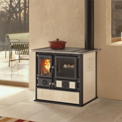 Kép 1/3 - La Nordica ROSA 5.0 - CERAMICA fatüzelésű tűzhely (8,8 kW)