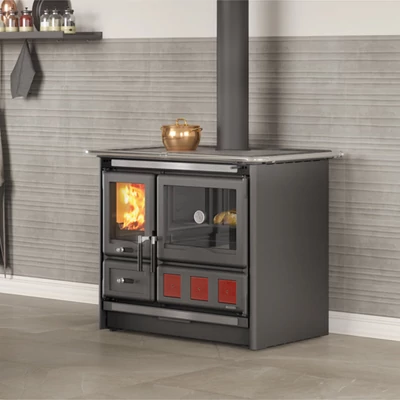 Kép 1/4 - La Nordica ROSA XXL 5.0 - STEEL fatüzelésű tűzhely (11 kW)