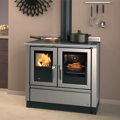 Kép 1/2 - La Nordica VENEZIA INOX fatüzelésű tűzhely (8,3 kW)