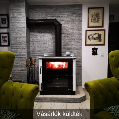 Kép 4/4 - La Nordica VERONA XXL MAIOLICA fatüzelésű tűzhely (7 kW)