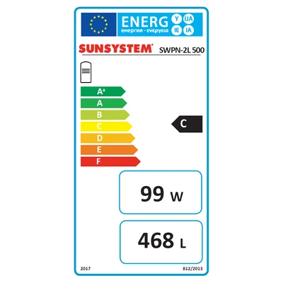 Kép 2/4 - Sunsystem SWP N 2L 500 - energiacímke