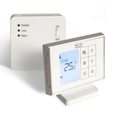 Kép 1/5 - Falcon RF Control Touch programozható, digitális szobatermosztát központi fűtéshez (3A)
