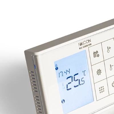 Kép 4/5 - Falcon RF Control Touch programozható, digitális szobatermosztát központi fűtéshez (3A)