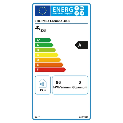 Kép 8/8 - THERMEX CORUNNA 3000 elektromos átfolyós vízmelegítő csaptelep (3 kW)