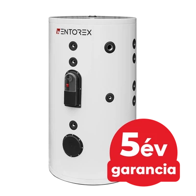 Kép 1/9 - rozsdamentes, két hőcserélős álló indirekt HMV tartály 300 liter / WENTOREX 