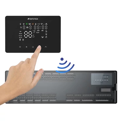 Kép 3/5 - WENTOREX Control CCB FW-4 RF vezeték nélkül érintőképernyős szobatermosztát vevőegység nélkül (3A)