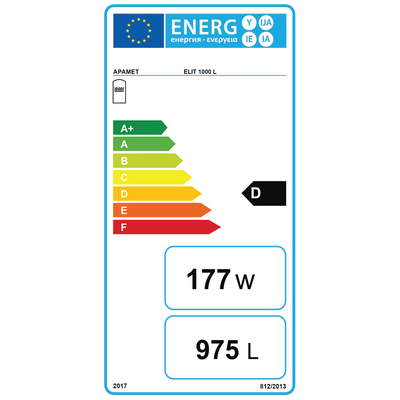 APAMET ELIT 1000 hűtési és fűtési puffer tartály - energiacímke