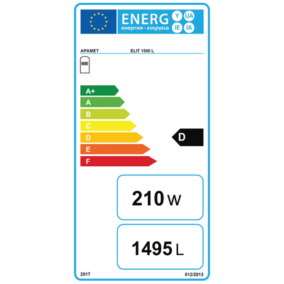 APAMET ELIT 1500 hűtési és fűtési puffer tartály - energiacímke