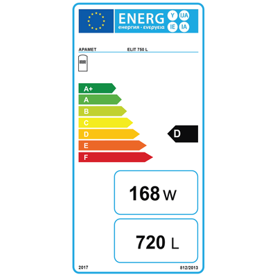 APAMET ELIT 750 hűtési és fűtési puffer tartály - energiacímke