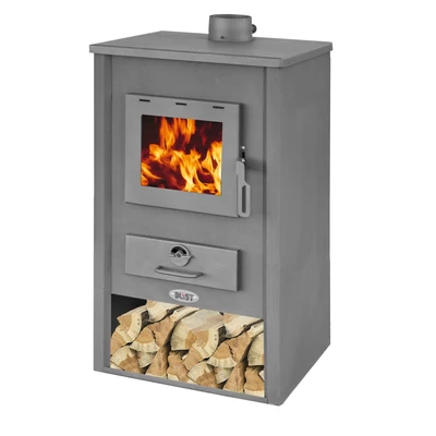 Kép 2/5 - BLIST B1 EKO acél lemez fatüzelésű kályha (7-9 kW sötét szürke)