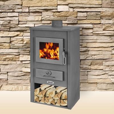 BLIST BASEL acél lemez fatüzelésű kályha (8-10 kW sötét szürke)