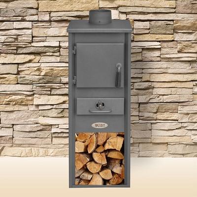 BLIST EKONOMIK LM acél lemez fatüzelésű kályha (5-7 kW sötét szürke)