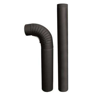 120 mm-es füstcsőkészlet (500 mm / 1000 mm / könyök)