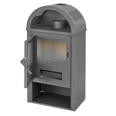 Kép 2/3 - BLIST B10 acél lemez fatüzelésű kályha (7-9 kW sötét szürke)