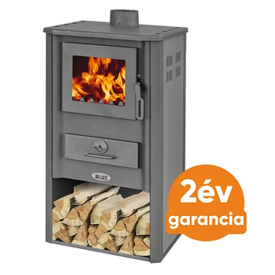 Kép 1/2 - Blist OGANJ LM N acél lemez fatüzelésű kályha ( 7-9 kW sötét szürke)