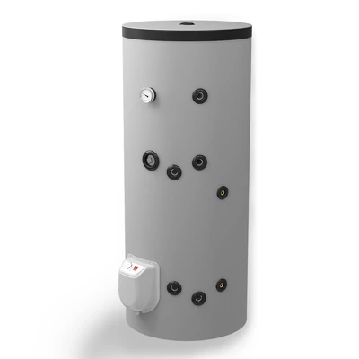 Kép 2/2 - ELDOM Green Line S 200 álló indirekt HMV tartály (200 liter / 1 hőcserélő / 3 kW elektromos fűtőbetét)