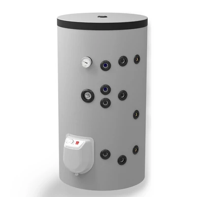 Kép 2/2 - ELDOM Green Line S2 150 álló indirekt HMV tartály (150 liter / 2 hőcserélő / 3 kW elektromos fűtőbetét)