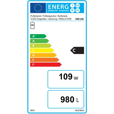 Kép 2/3 - Magnet KXT 1000 fűtési puffer tartály - energiacímke